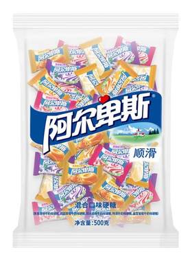 【百补】阿尔卑斯混合口味硬糖500g儿童糖果新年贺年喜糖零食年货