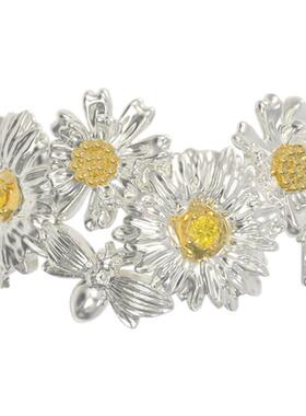 暮后之地雏菊花朵拼接戒指