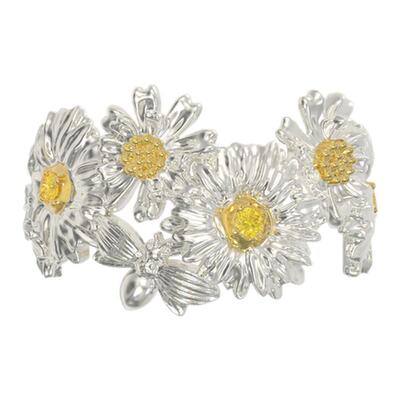 暮后之地雏菊花朵拼接戒指