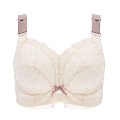 一家缘文胸胖mm罩杯内衣防下垂