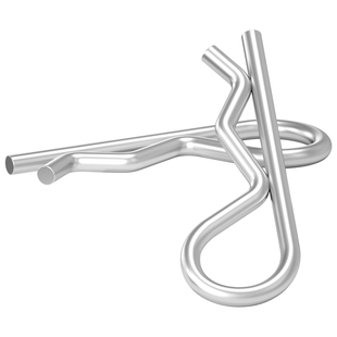 R型开口销304不锈钢波浪销B型销卡销子发夹锁销M1M1.2M1.6M3M4-M7