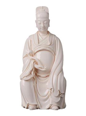 戴玉堂郑建忠陶瓷摆件《文昌帝君》文曲星君神像家用书房书桌摆设