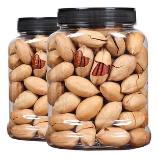 天子乐碧根果2025年新货坚果500g大罐装奶油味长寿果年货零食批发