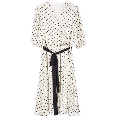 MindBridge复古波点连衣裙