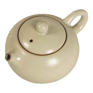 清仓特卖220ml米黄汝瓷西施壶家用功夫茶具泡茶壶陶瓷仿古釉冲茶