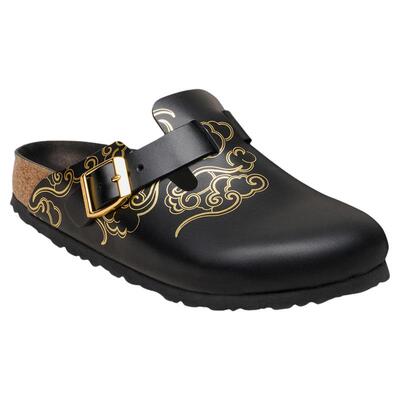 BIRKENSTOCK勃肯牛皮革包头拖鞋