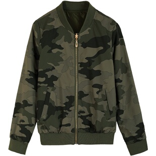 春秋女士外套迷彩工作服夹克休闲工装棒球服二八月恰加克褂子上衣