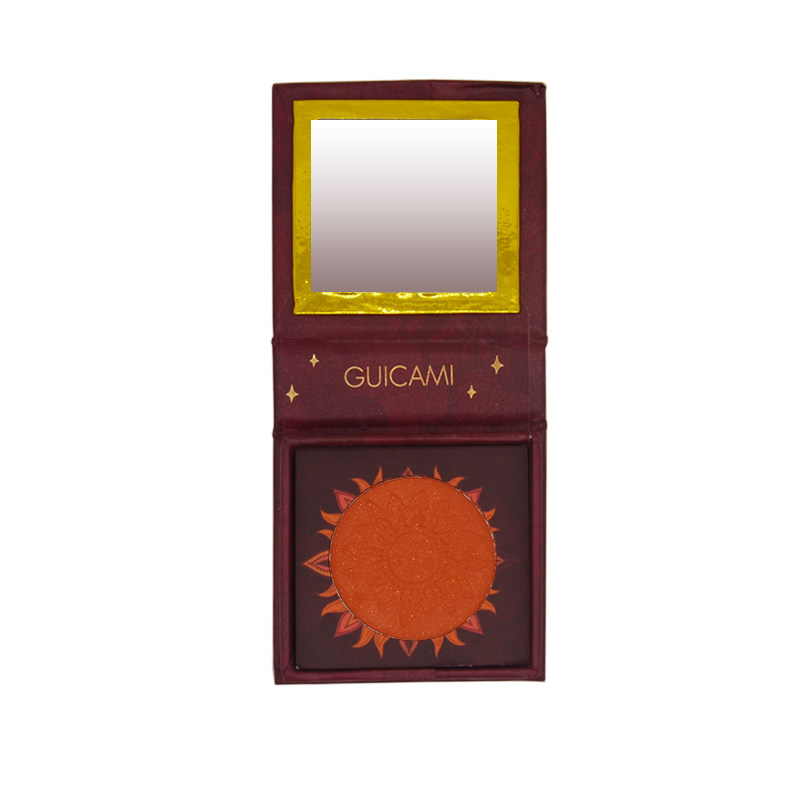 guicami裸妆橘色系高光一体盘