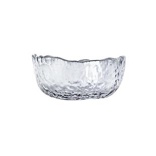 水果盘家用客厅金边玻璃碗碟轻奢大气盘子零食套装餐具甜品沙拉碗