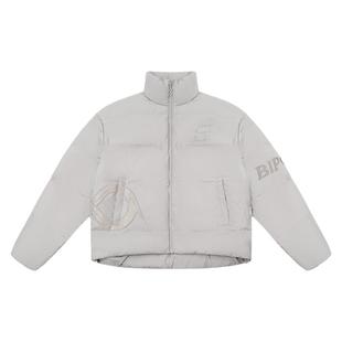 BIPOLAR贴皮羽绒服男女国潮牌立领宽松休闲冬季加厚情侣外套潮流