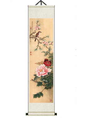 酒店走廊装饰画八骏图水墨画