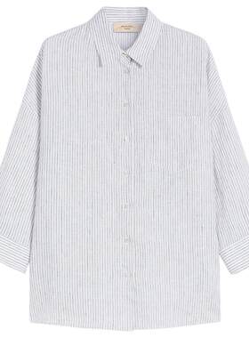 【春夏新降】Weekend MaxMara 26女装亚麻宽松衬衫5111106206