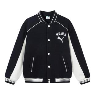 PUMA彪马男童外套新款秋季中大儿童棒球服时尚休闲运动青少年夹克