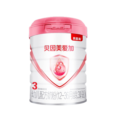 贝因美奶粉爱加3段800克4发6罐
