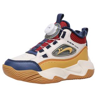 贵人鸟儿童棉鞋防滑运动鞋冬季2025新款男女童加绒保暖冬款老爹鞋