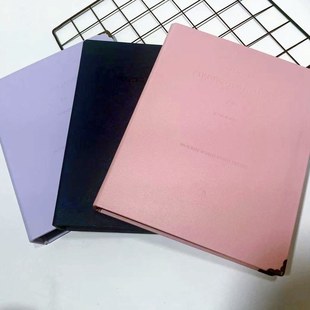 活页皮面九宫格卡册小卡片票收纳镭射卡生册明信片6立得寸写相拍