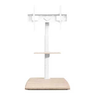 电视机支架落地立式移动推车白色实木艺术架适用于海信TCL55/75