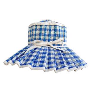 5件4折 澳洲Lorna murray男女童宝宝遮阳帽手工编织草帽亲子款