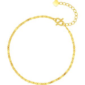 周六福黄金手链5G足金计价金链子手饰520礼物官方旗舰店