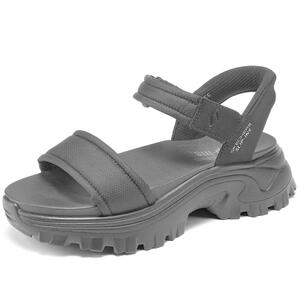 斯凯奇蜜糕鞋|2025夏新款女鞋踩屎感外穿凉鞋厚底增高耐磨沙滩鞋