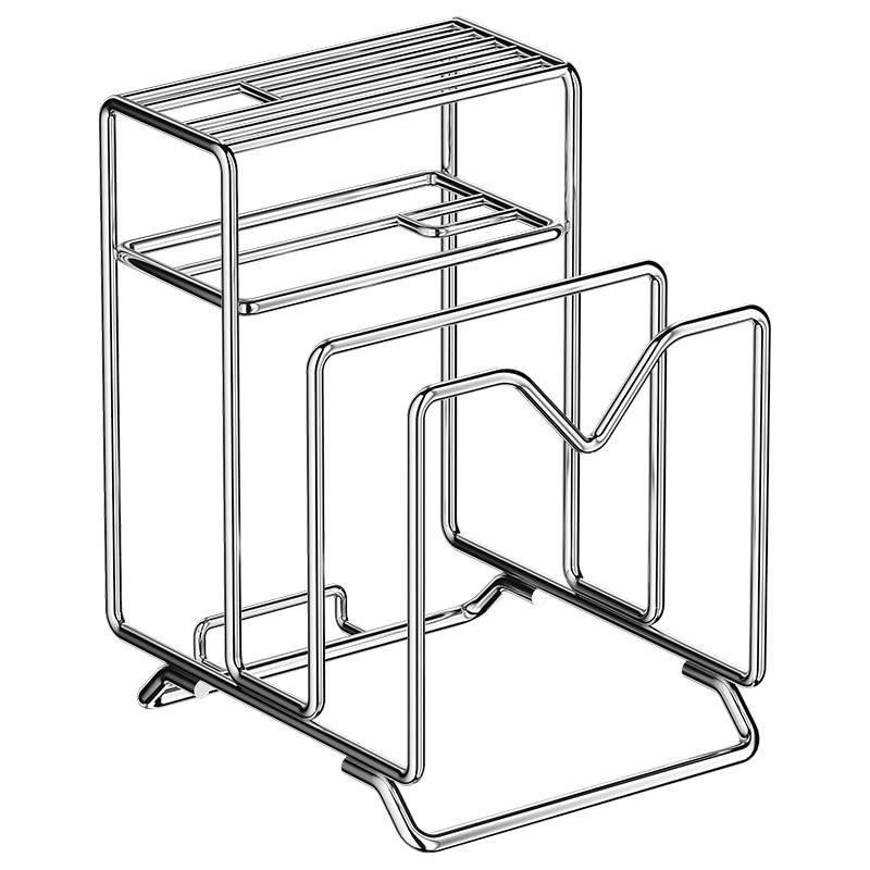 304不锈钢厨房刀架沥水收纳架