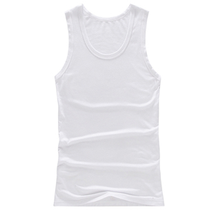 大码坎肩背心男莫代尔胖子加肥加大夏季黄色健身运动宽松背心汗衫