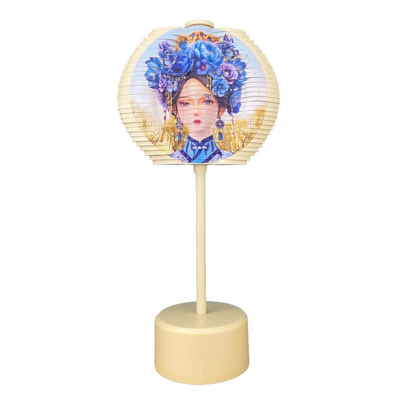 大明湖畔的夏雨荷旋转棒棒糖摆件