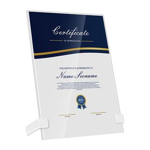 a4证书框授权书框架证件摆台亚克力相框荣誉证书框定制奖状展示框