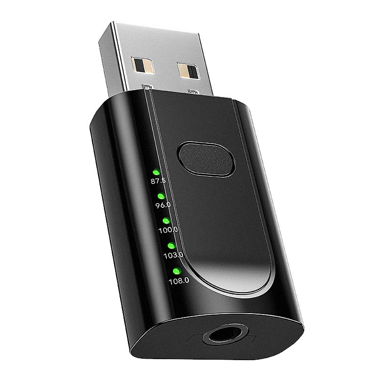 usb车载蓝牙接收器6.0无损mp3播放器汽货车蓝牙FM发射器aux转接器