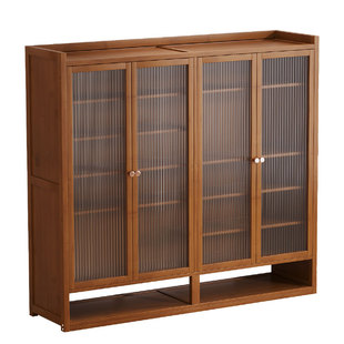 家用门口鞋架子多层防尘简易室内入户鞋柜新款2025爆款收纳竹楼道