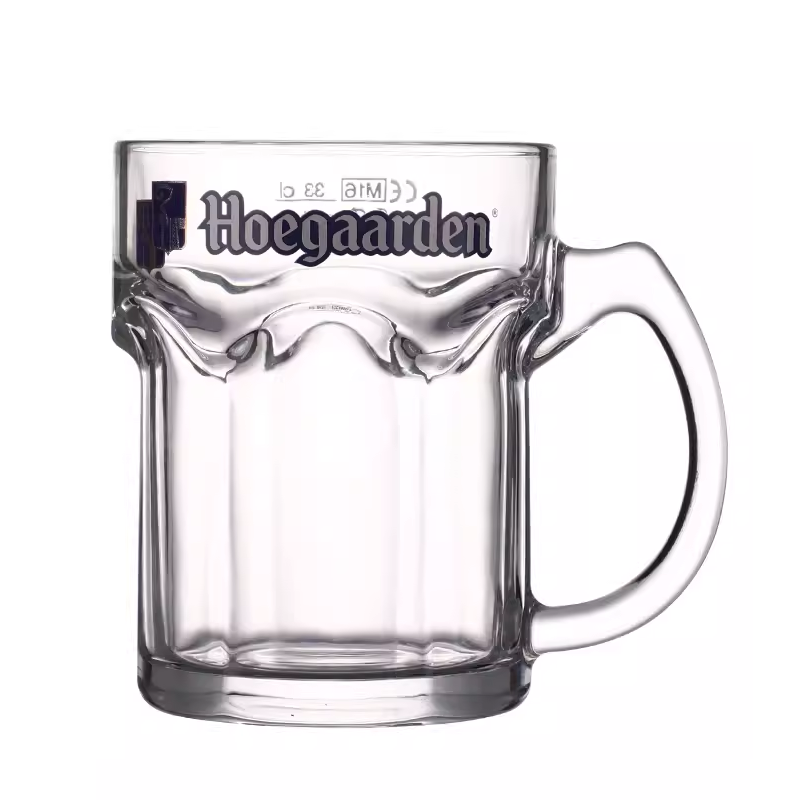 福佳白精酿扎啤杯玻璃带把啤酒杯