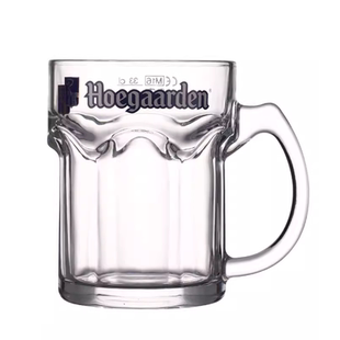 福佳白啤酒杯带把精酿扎啤杯大容量玻璃英雄杯莫吉托杯冷饮果茶杯