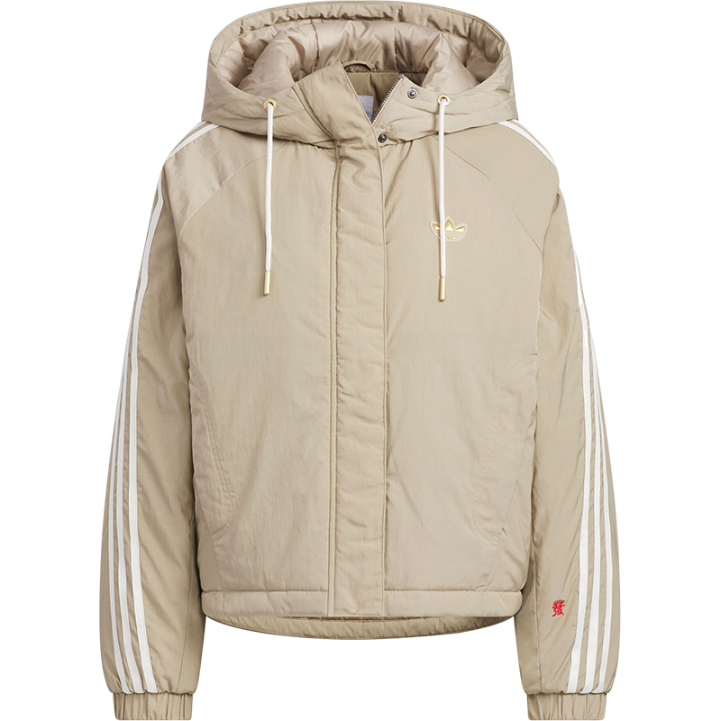 Adidas/阿迪达斯正品三叶草女士保暖运动连帽棉服外套KA5314