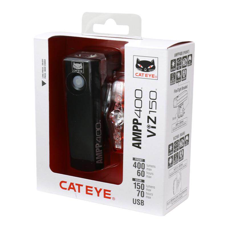 cateye猫眼自行车前后安全警示灯
