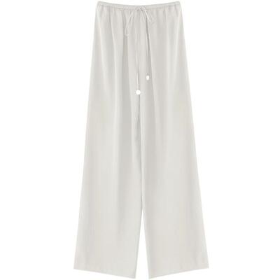 COCOBELLA丝光缎面休闲裤