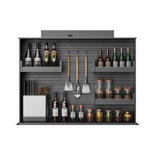 厨房吊柜电动升降拉篮电动升降调味篮升降调料架升降拉篮下拉式