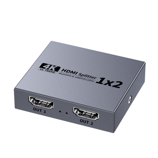 优联hdmi分配器hdmi2.0一分二同时显示一样的画面4K60高清分屏器1进2出电视机顶盒一拖二共享器一分二分线器