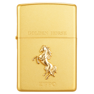 zippo正品打火机 福运金马官方旗舰店防风煤油新年送男友礼物高档