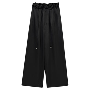 RODERIC WONG 26春夏新款 设计师品牌 卷腰垂感阔腿裤 SOLSOL