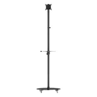 通用电视机移动支架落地显示器旋转直播挂架子闺蜜机带轮推车支架