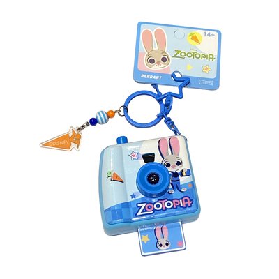 正版迪士尼疯狂动物城相机钥匙扣