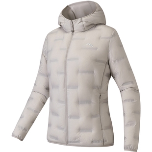 安踏氢羽绒轻薄无缝羽绒服女冬季新款短款连帽棉服轻量化运动外套