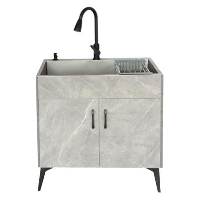 厨房不锈钢洗菜盆一体柜单双水槽