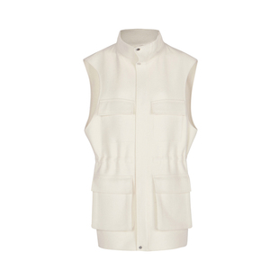 【LESS×Samuel】秋季羊毛毛呢收腰马甲外套女2M9511870