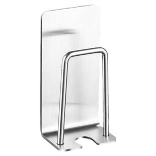 免打孔 304不锈钢电动牙刷杯架漱口杯浴室置物架收纳强力无痕粘钩