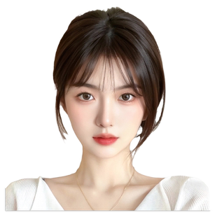 递针假发女片头顶刘海真发全真人发颅顶增发量遮白发轻薄无痕补发