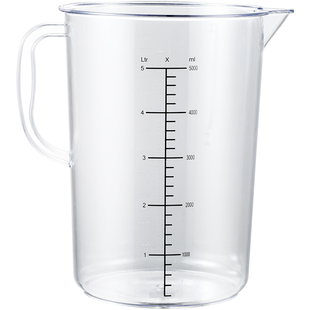 唐雅亚克力塑料pc量杯带刻度克度杯3000ml5000ml奶茶店专用大容量