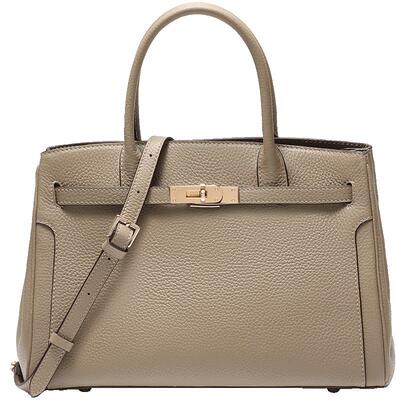 百丽鎏金岁月铂金大号手提包