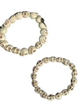 通用白松石哥特风骷髅手串