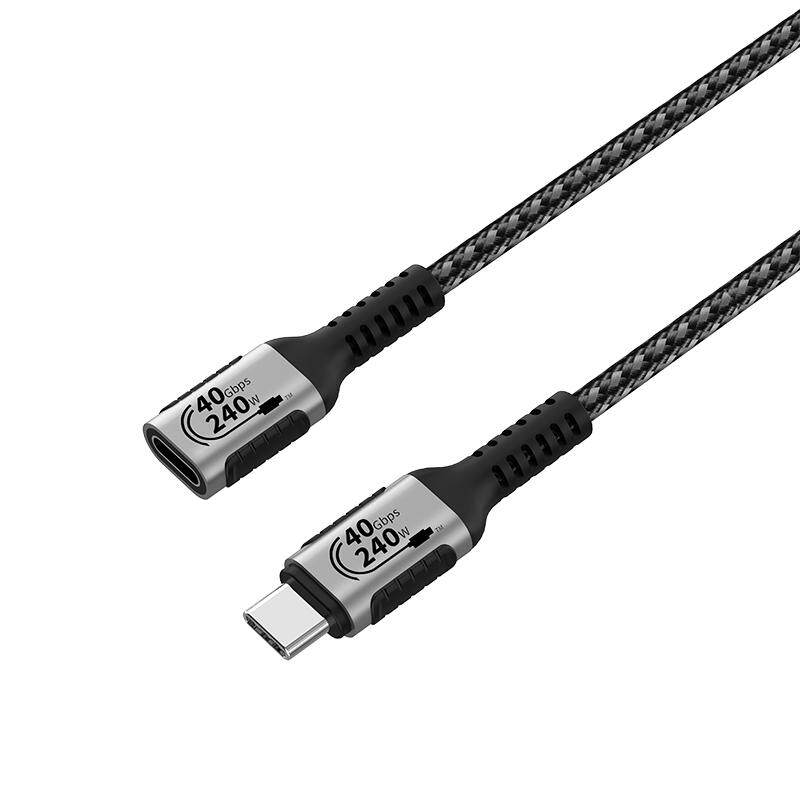 优联 Typec公对母延长线USB4全功能数据线转接适用于拓展坞笔记本数据延加长充电线雷电4/3扩展器